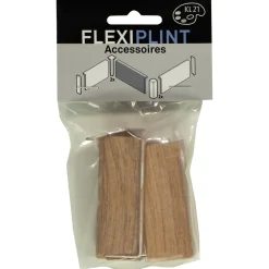 Flexi Plintaccessoire Set - Kunststof - Natuur Eik - 14,4x9x2,1cm
