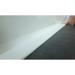 Flexplint - Flexibele PVC Plakplint - Wit (9016) - 5 meter