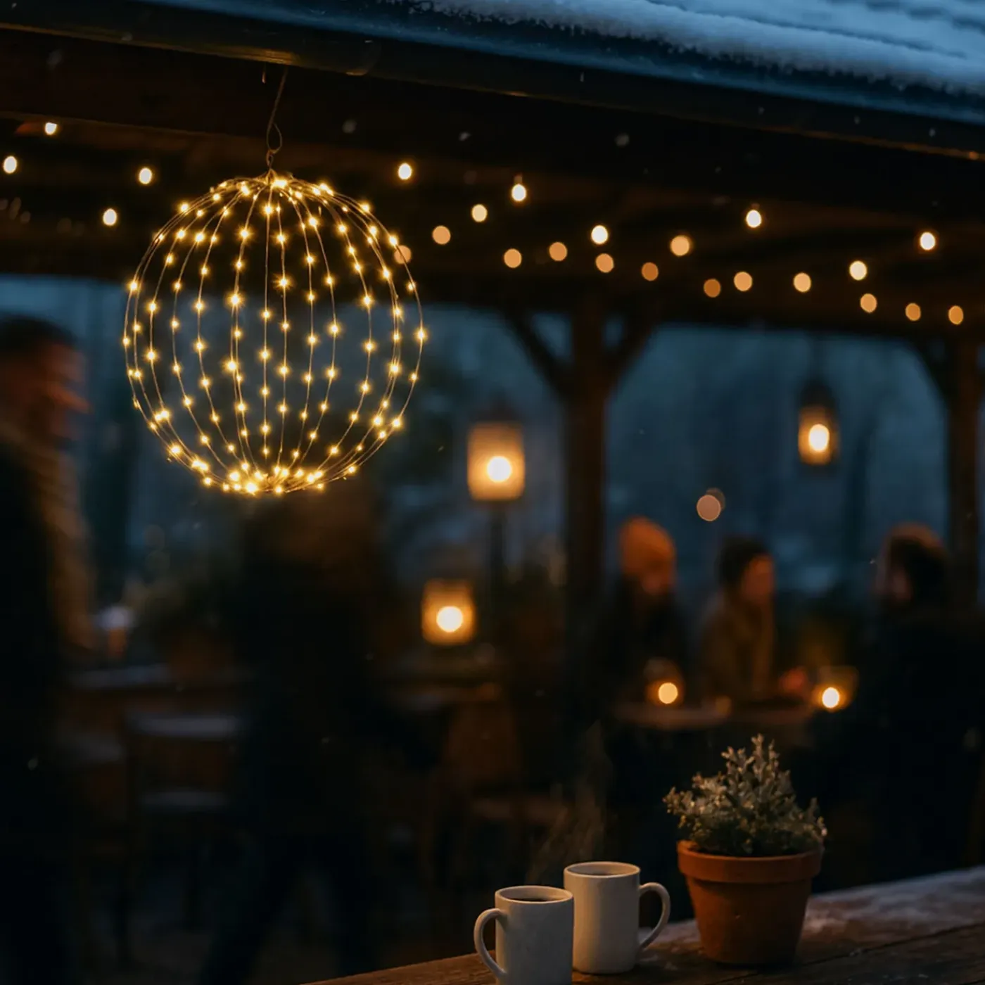 FlinQ Lichtbol Kerstverlichting - Ø30 Cm