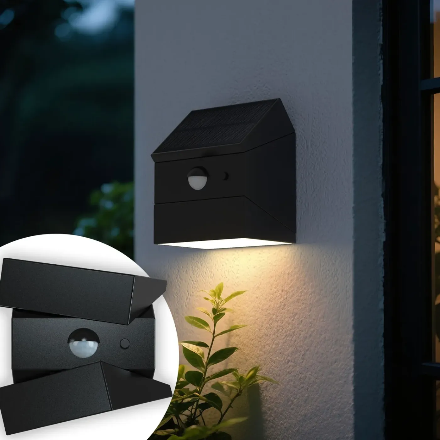 FlinQ Solar Twistcube Wandlamp - 2-pack