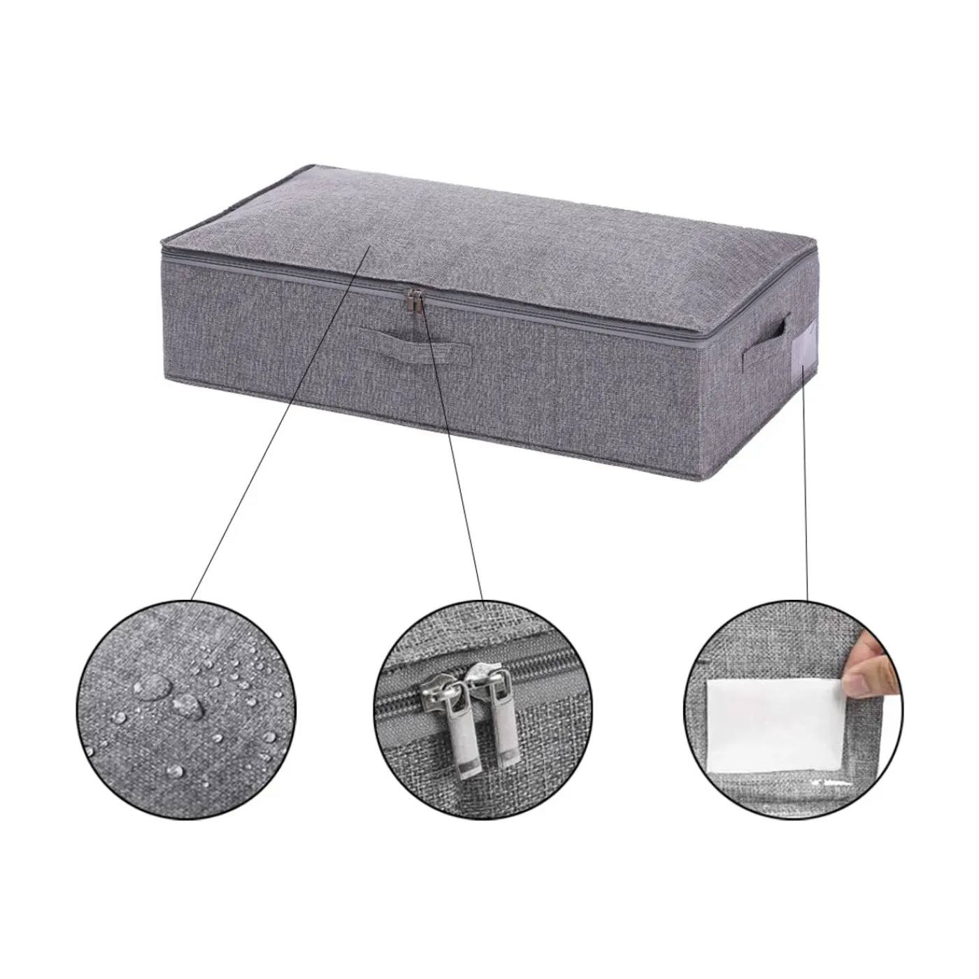 FLOKOO - Bed Organizer Met Verharde Bodem - 2 Stuks