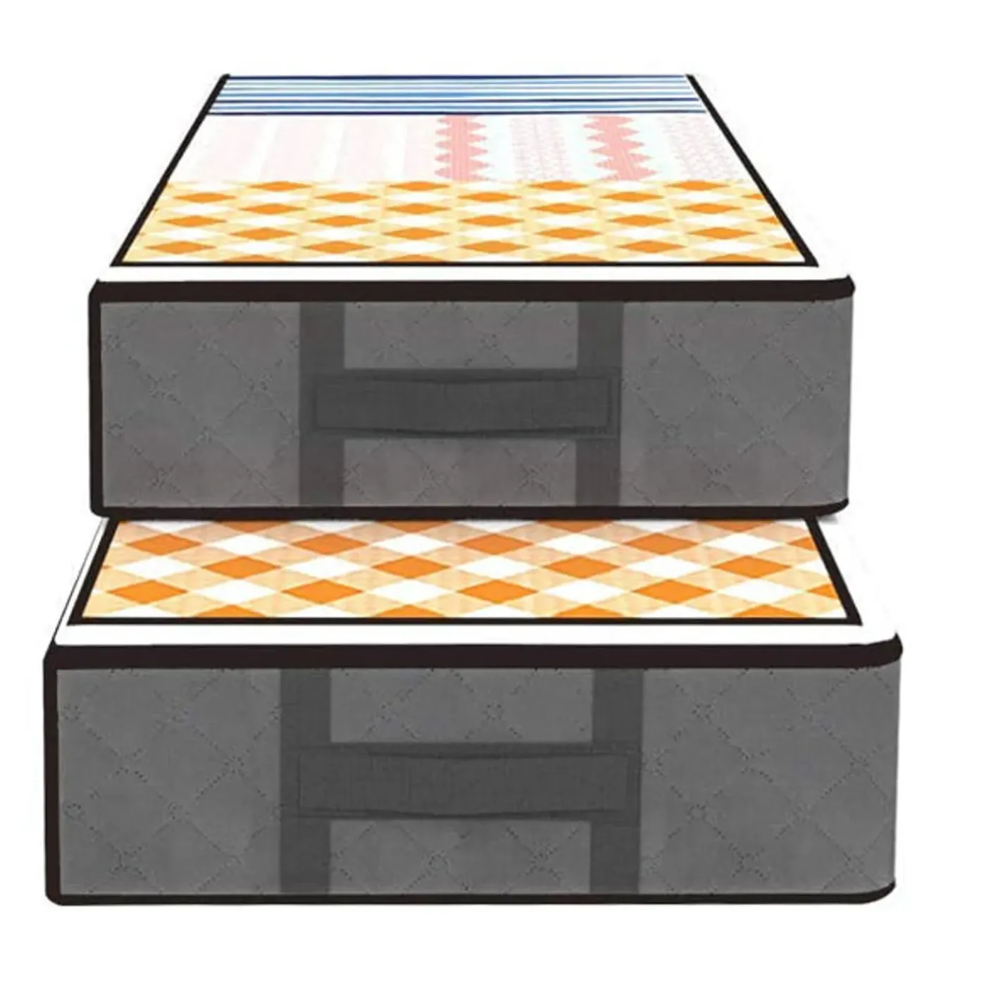 FLOKOO - Bed Organizer - Ruime Opbergzakken - Grijs - 3 Stuks - Onderbed Tas