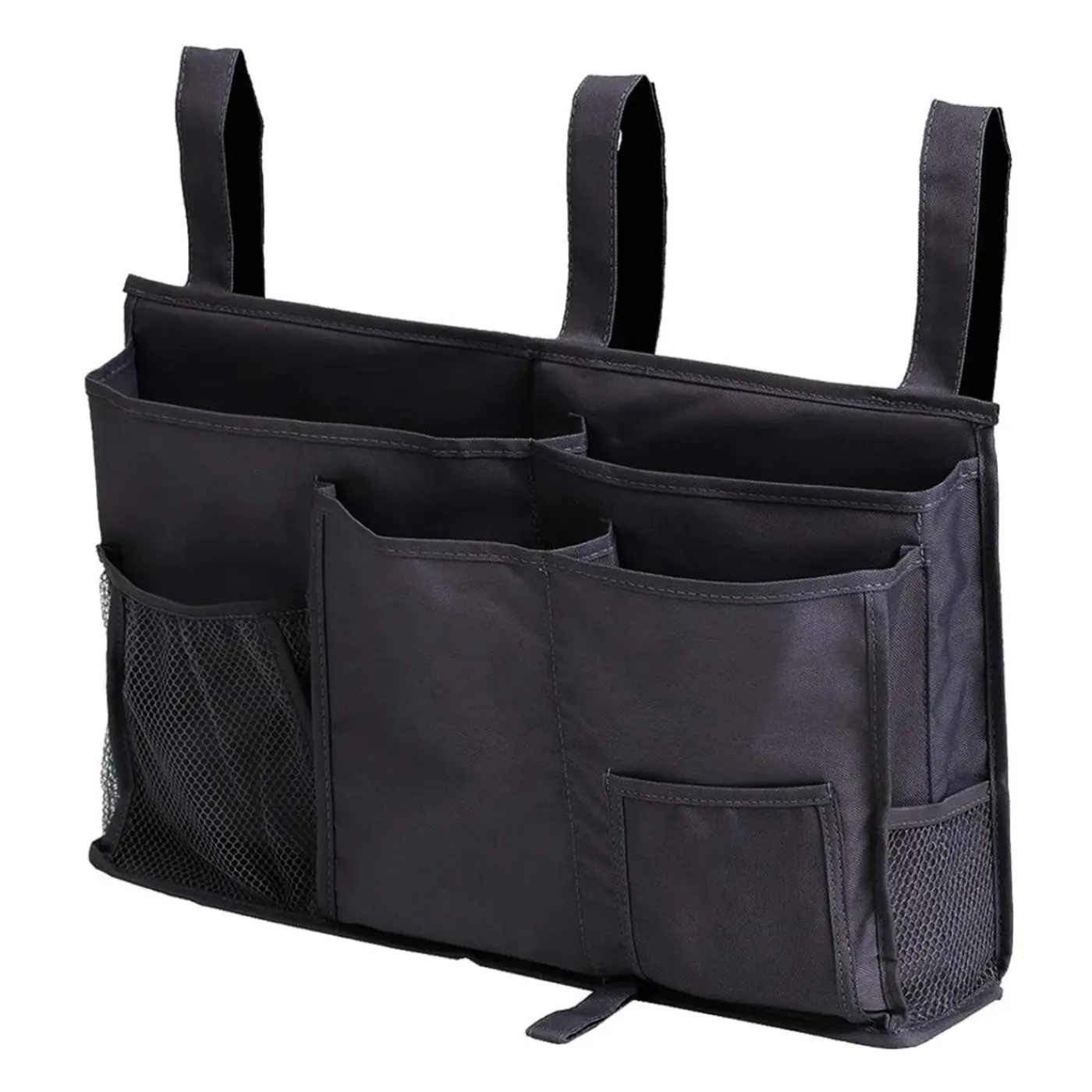 FLOKOO - Bedside Opslag Zwart - Opbergzak Voor Naast Bed - Bedside Pocket