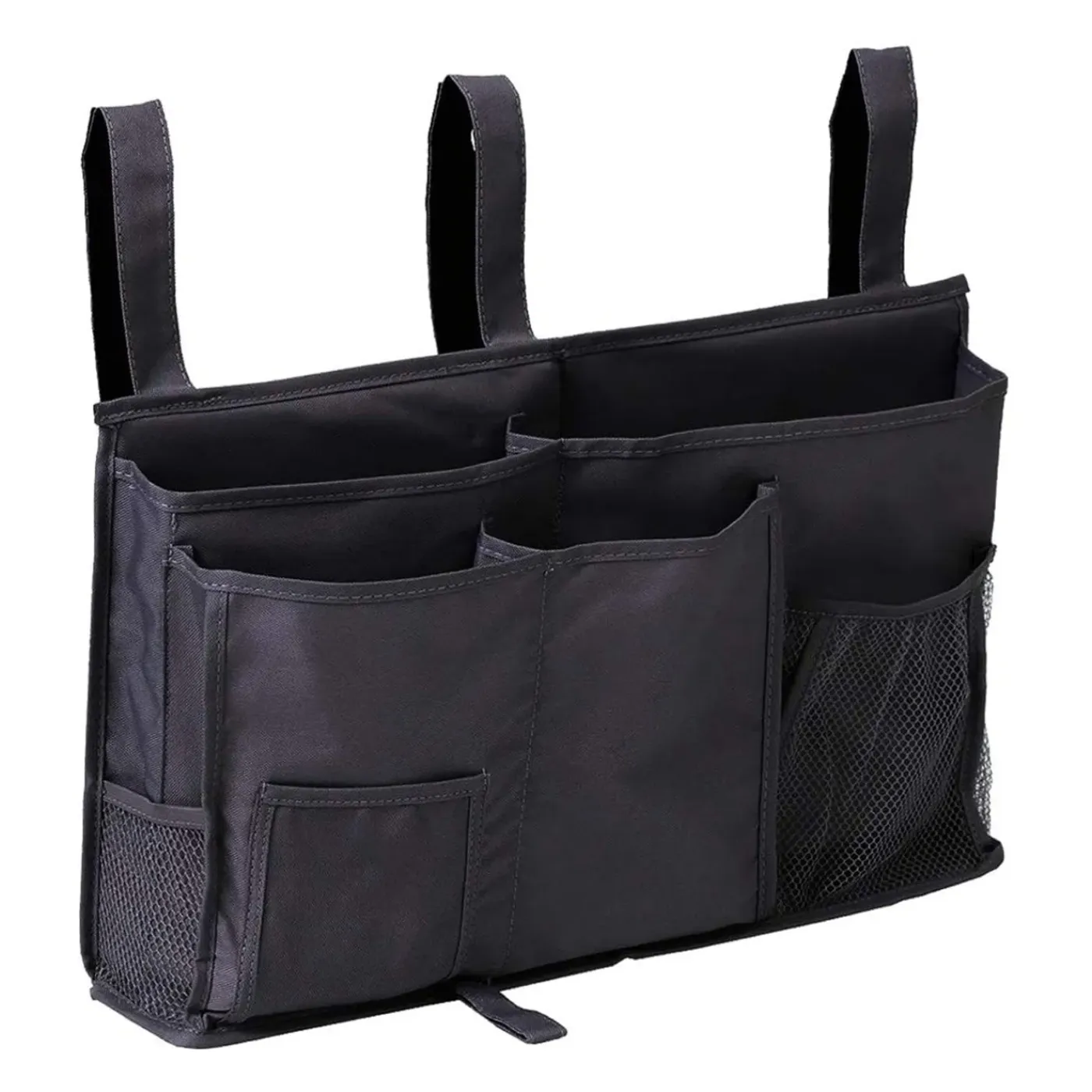 FLOKOO - Bedside Opslag Zwart - Opbergzak Voor Naast Bed - Bedside Pocket