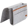 FLOKOO - Bedside Pocket - Licht Grijs - Vilten Opbergzak Voor Bed Of Bank