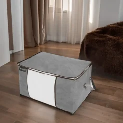 Flokoo - Hoogwaardige Opbergtas Voor Kleding - 4 Stuks - Grijs