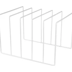 FLOKOO - Lp Opbergsysteem - Wit - Elpee Opbergrek - Platenrek Van Metaal