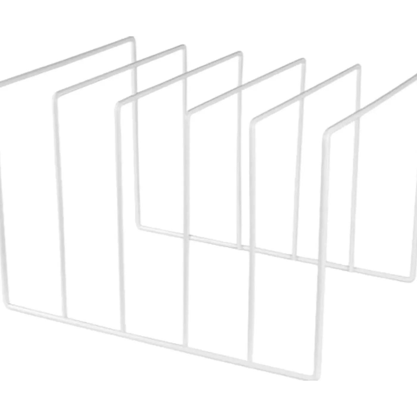FLOKOO - Lp Opbergsysteem - Wit - Elpee Opbergrek - Platenrek Van Metaal