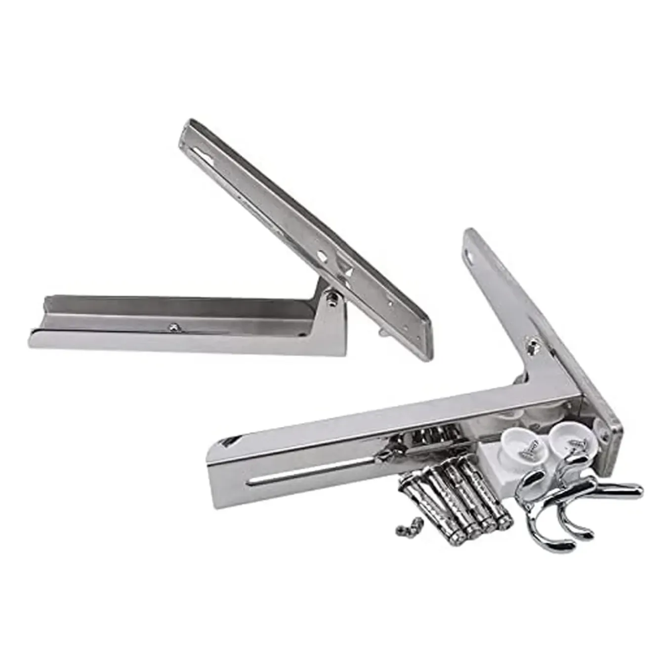 Flokoo - Magnetron Beugel - 2 Stuks - Rvs - Verstelbare Muurbeugel Magnetron