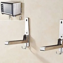 Flokoo - Magnetron Beugel - 2 Stuks - Rvs - Verstelbare Muurbeugel Magnetron