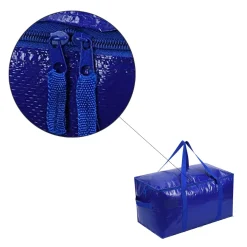 Flokoo - Opbergtassen Xl - Blauw - 4 Stuks - 92 Liter - Verhuistassen - Big Shopper
