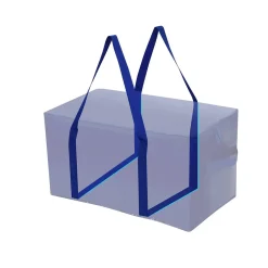 Flokoo - Opbergtassen Xl - Blauw - 4 Stuks - 92 Liter - Verhuistassen - Big Shopper