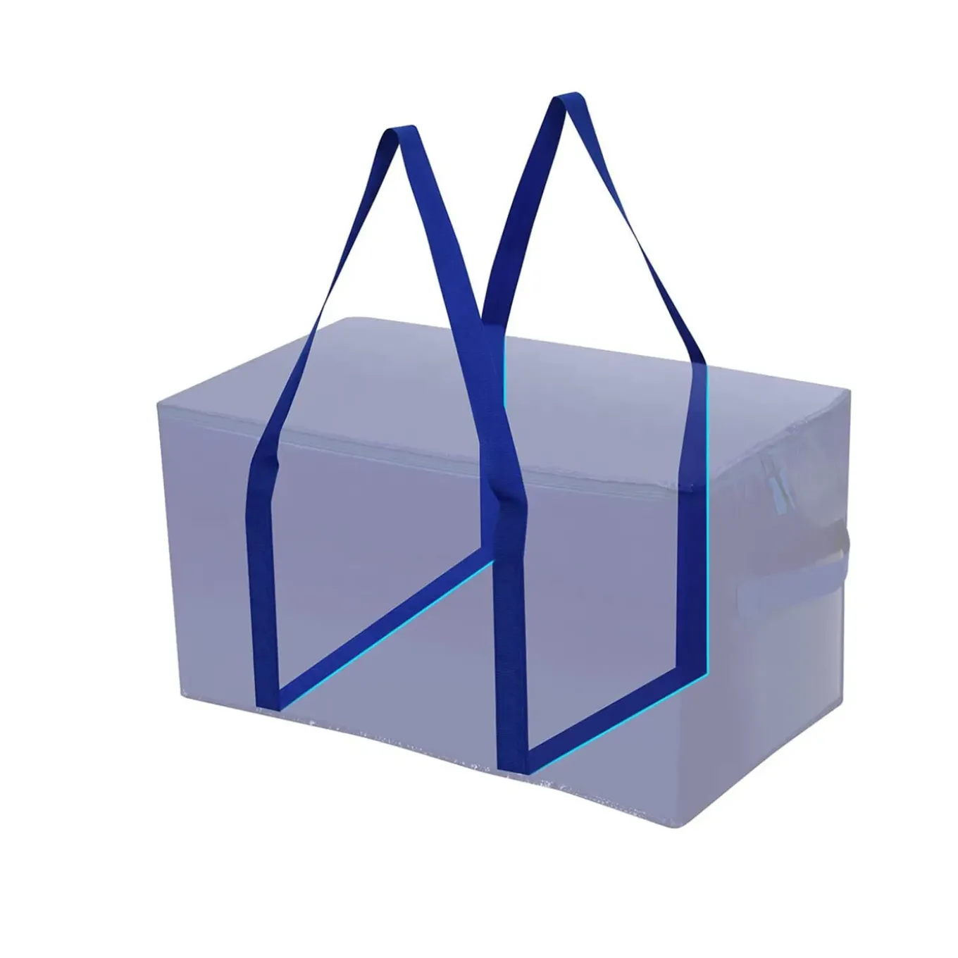 Flokoo - Opbergtassen Xl - Blauw - 4 Stuks - 92 Liter - Verhuistassen - Big Shopper