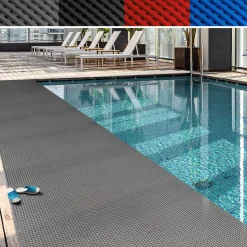 Floordirekt - Anti-slip Mat, Adria, Grijs, 120 X 300 Cm