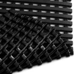 Floordirekt - Antislip Zwembadvloermat Adria, 12 Mm Dik, Zwart, 120 X 100 Cm