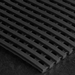 Floordirekt - Antislip Zwembadvloermat Adria, 12 Mm Dik, Zwart, 120 X 250 Cm