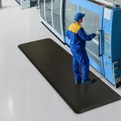 Floordirekt - Anti-vermoeidheidsmat, Soft-tritt, Werkplaatsmat, Zwart, 120 X 250 Cm