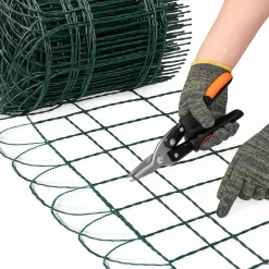 Floordirekt - Decoratief Gaasrol 65x1000 Cm, Groen, Maas 15x9 Cm