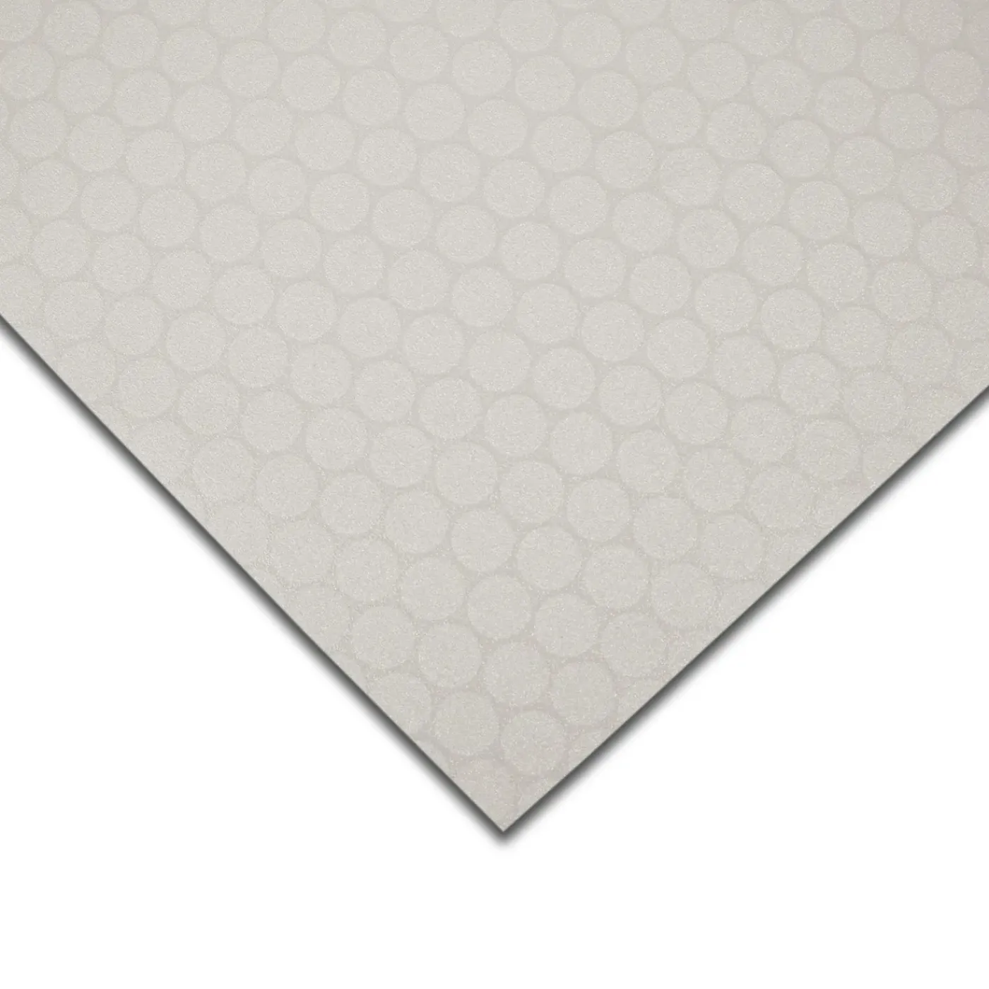 Floordirekt - Pvc Vloeren, Fairplay, Cirkels, Wit, 200 X 100 Cm