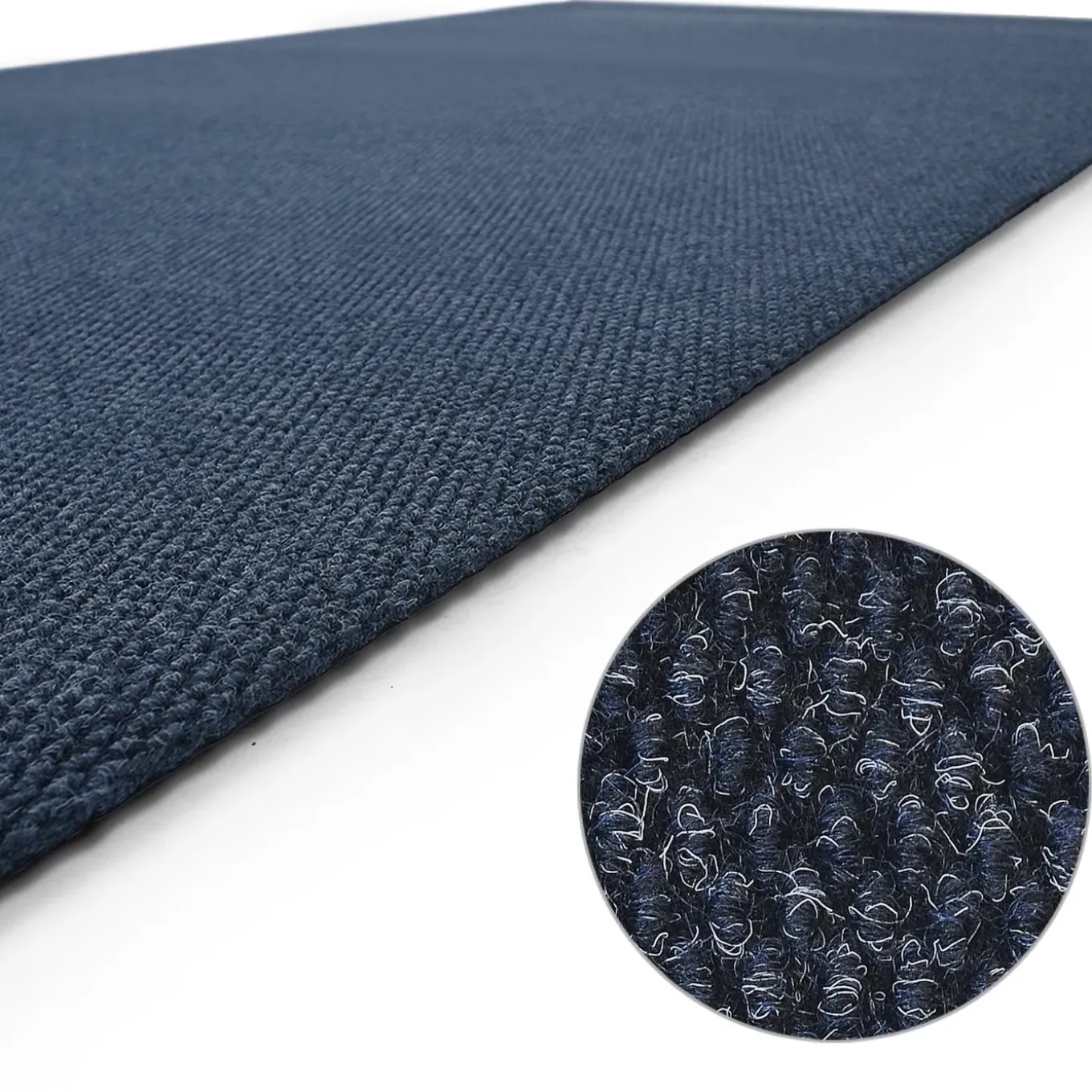 Floordirekt - Tapijt Op Rol Hong Kong, Blauw 120 X 100 Cm