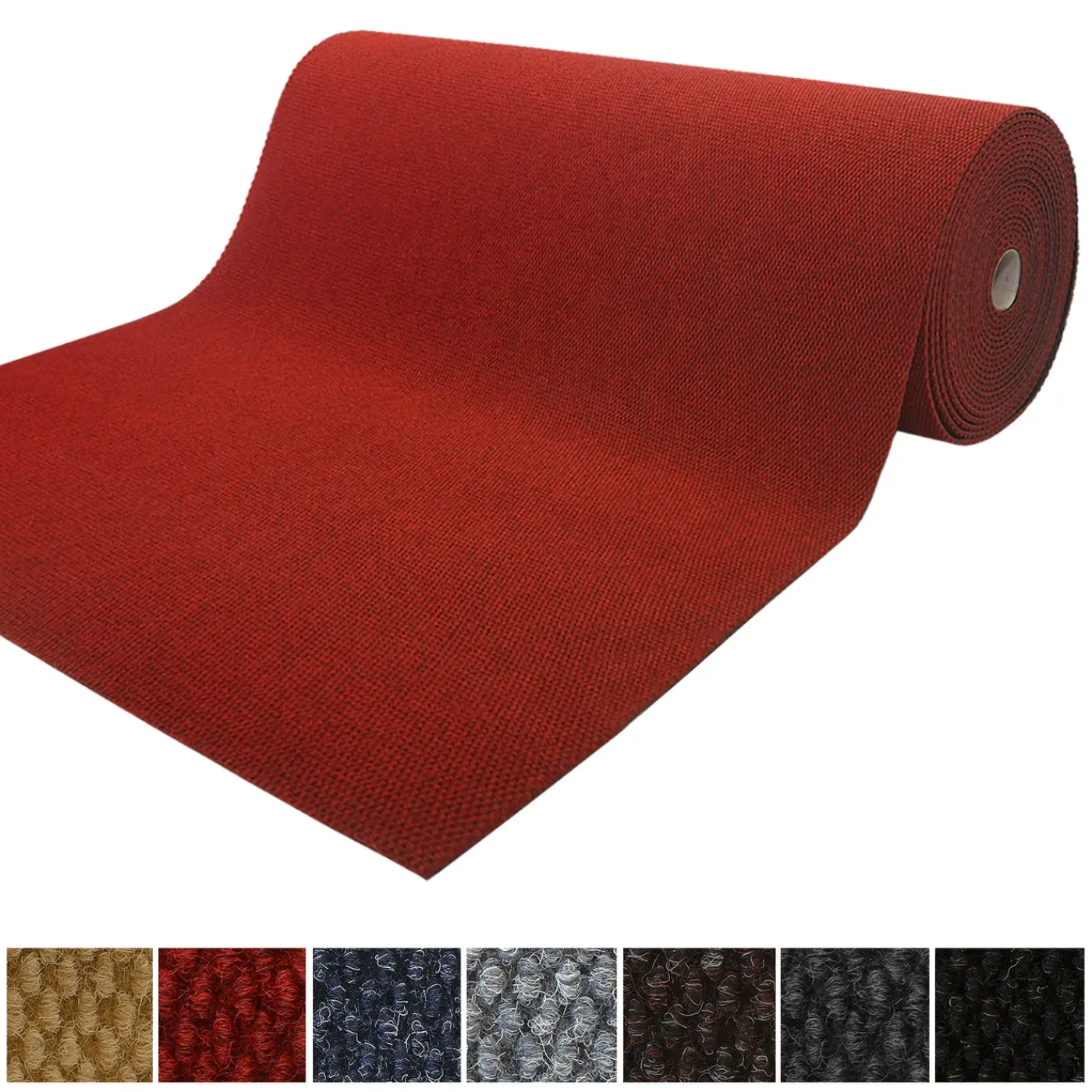 Floordirekt - Tapijt Op Rol Hong Kong, Rood 100 X 100 Cm