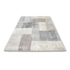 Flycarpets Burano Patchwork Vloerkleed - Beige/grijs/taupe - Laagpolig Tapijt - 160x230 Cm