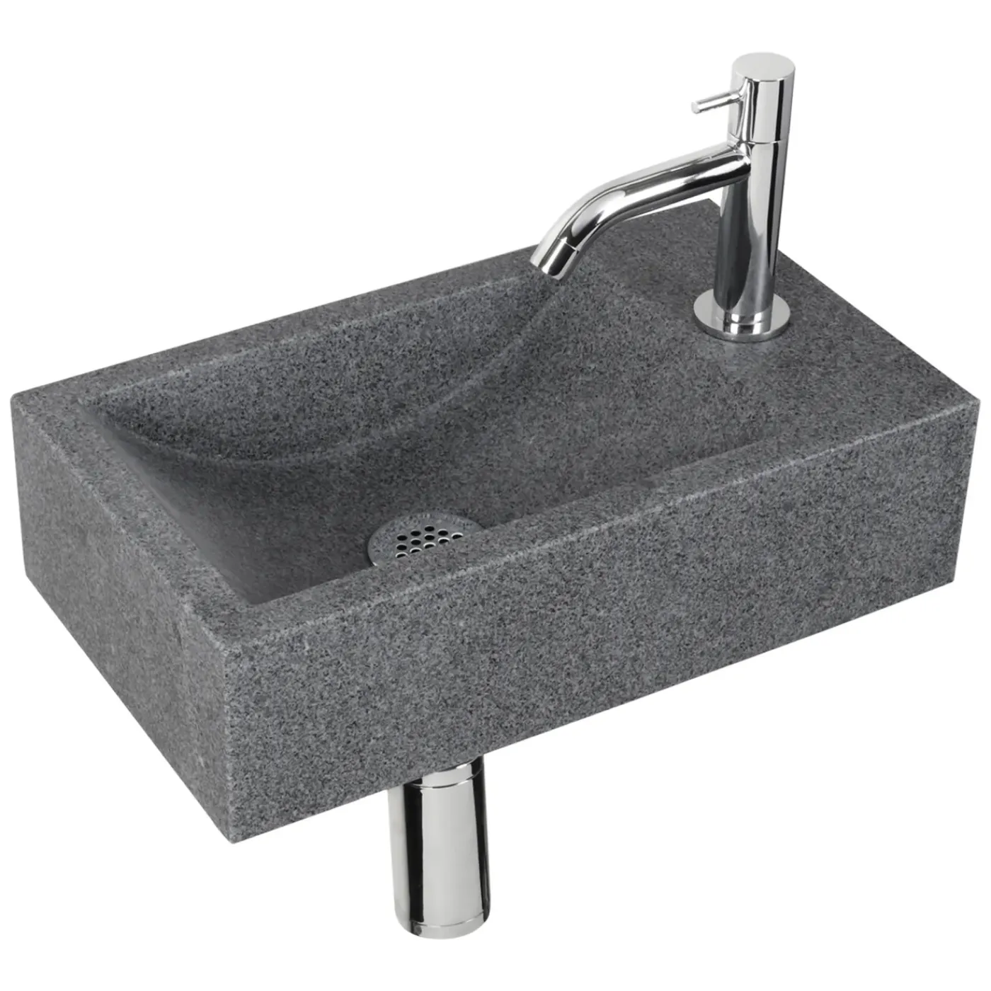 Differnz Fonteinset Cheops Natuursteen wasbak 40 x 23 x 11 CM