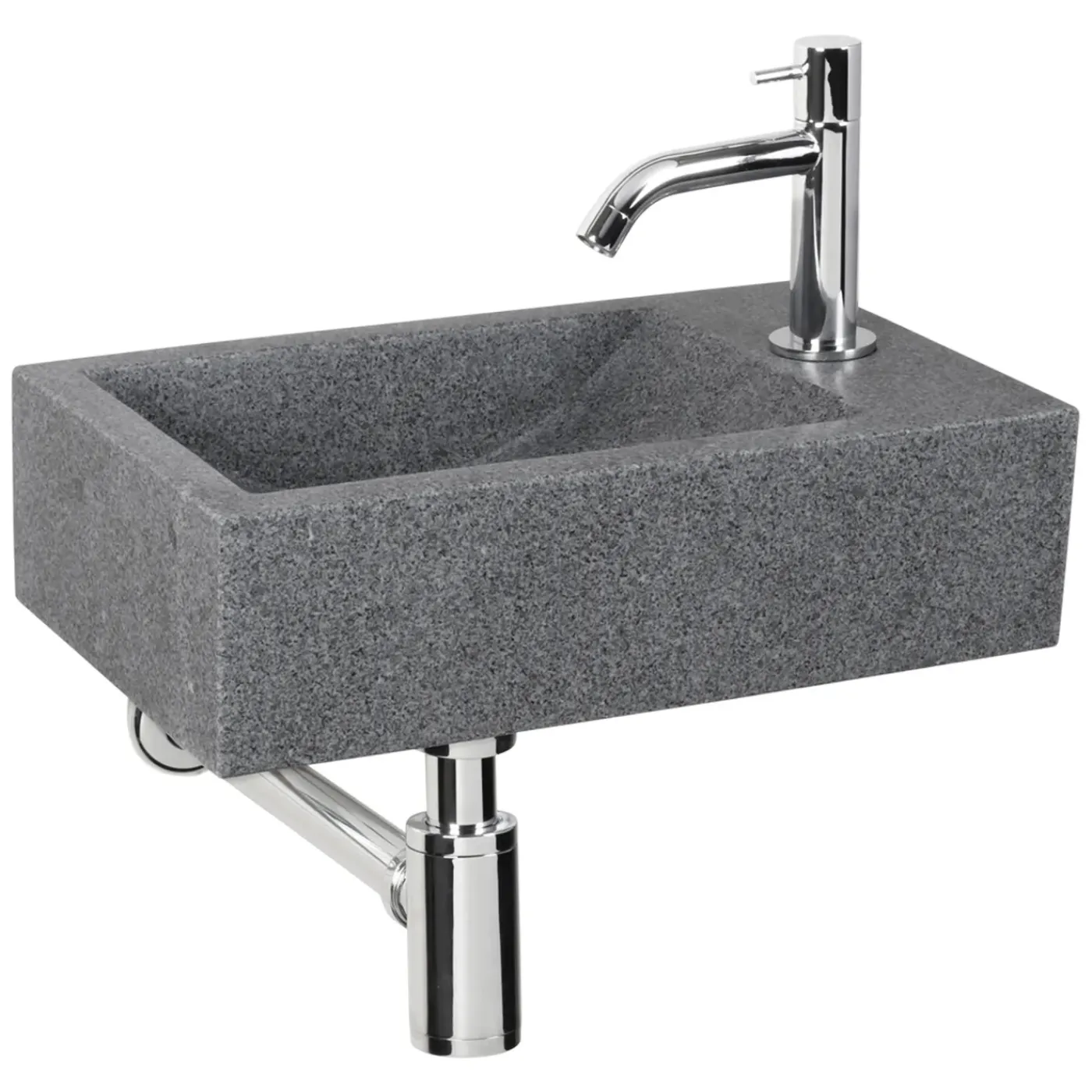 Differnz Fonteinset Cheops Natuursteen wasbak 40 x 23 x 11 CM