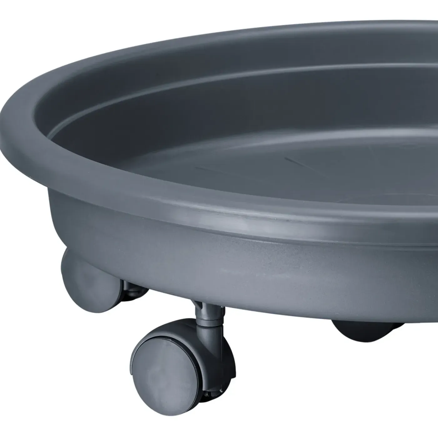 Form Plastic Plantenpot Trolley - Grijs - Rond - Max 70 Kilo