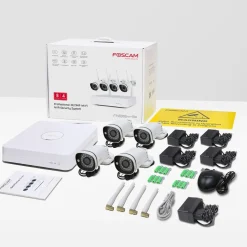 Foscam beveiligingscamera set FN8108W-B4-1T kit wit