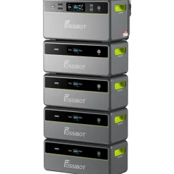 FOSSiBOT Balkonzonnepanelen Systeem Opslag-FPB1200-1958Wh+4×FBP1200-B Accu-9.79kWh Totale Capaciteit