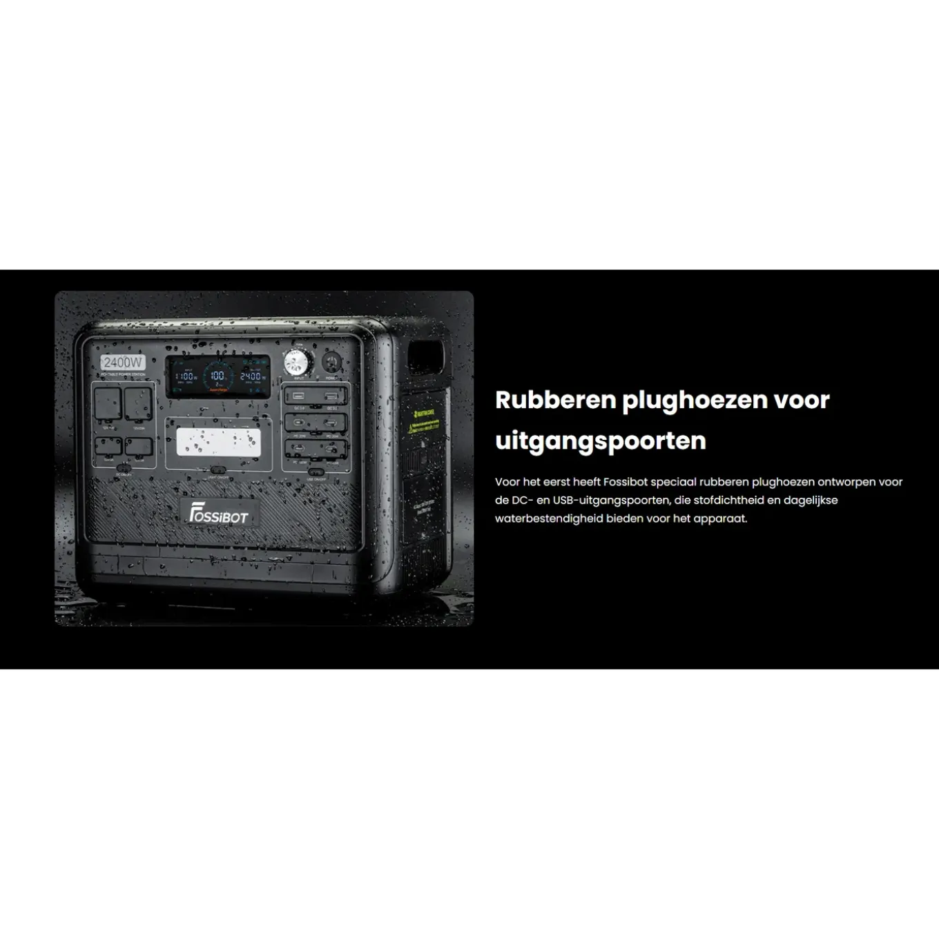 FOSSiBOT F2400 LFP Draagbaar Powerstation-2400W 2048Wh Generator - 5 garantie-APP+ SP200 Zonnepaneel