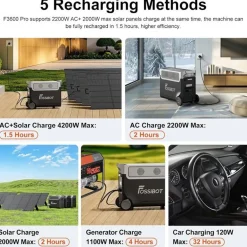 FOSSiBOT F3600PRO Draagbaar Powerstation-3600W 3840Wh Welektrische generator-13 uitgangen-5 garantie