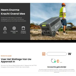 FOSSiBOT F7200 5222Wh 7200Welektrische generator/draagbaar stroomstation+micro-omvormer+zonnepaneel
