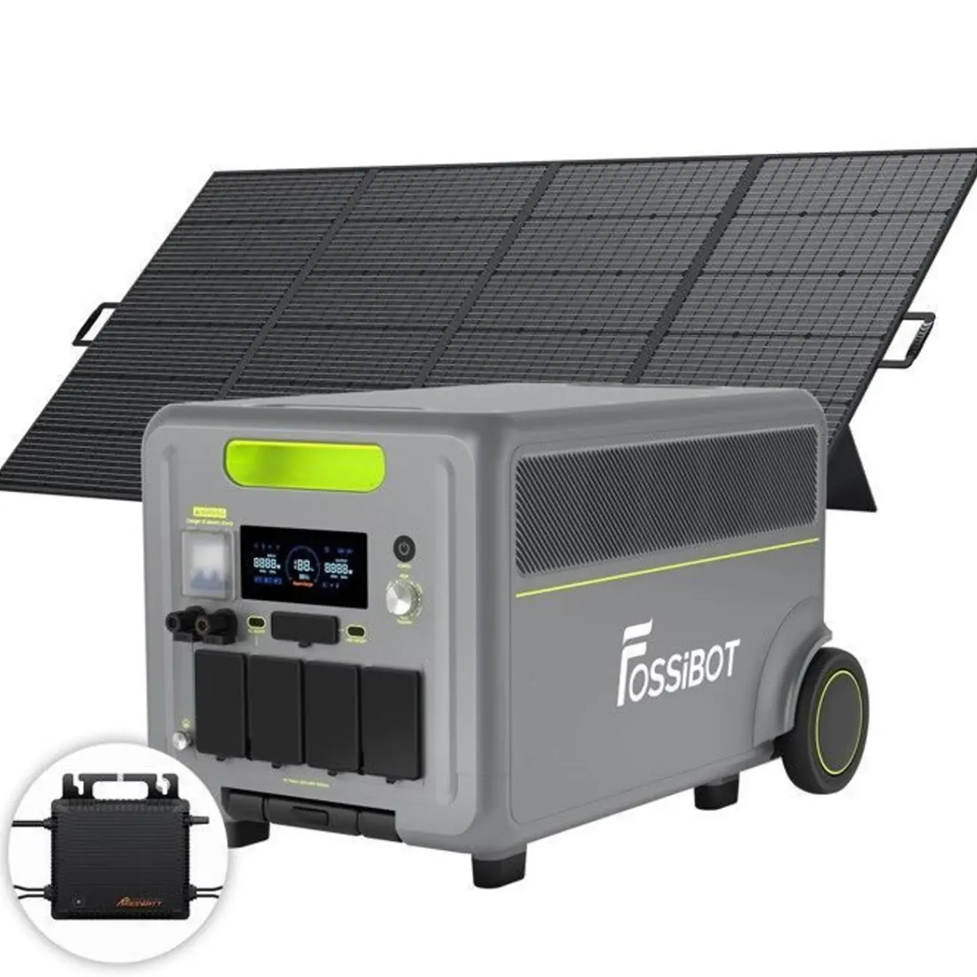FOSSiBOT F7200 5222Wh 7200Welektrische generator/draagbaar stroomstation+micro-omvormer+zonnepaneel