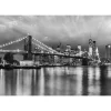 Overig Fotobehang Brooklyn Black And White - Grijs - 2,54m x 368cm