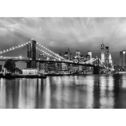 Overig Fotobehang Brooklyn Black And White - Grijs - 2,54m x 368cm