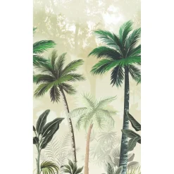 Fotobehang Smart Art Palmbomen - Groen - Beige - 2,70 m x 159 cm