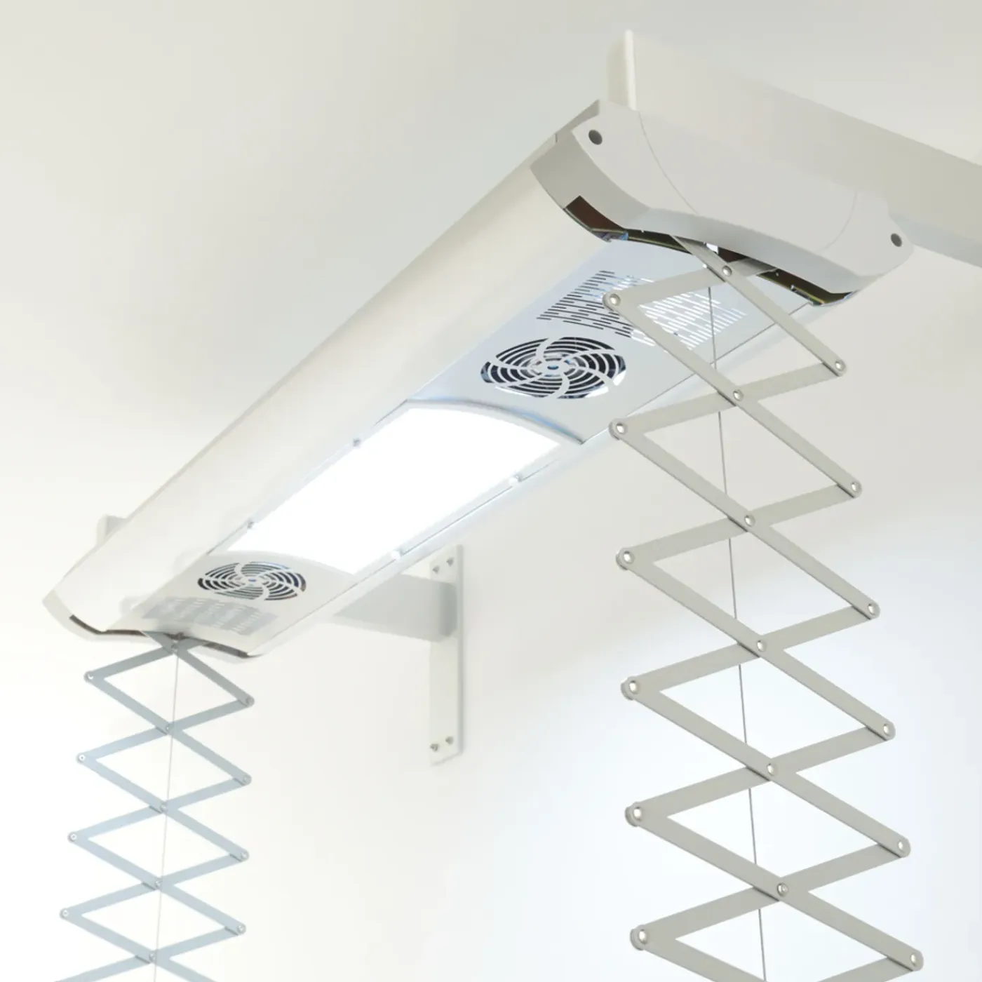 FOXYDRY Air 120 electrisch plafonddroogrek wandmontage - 122 X 57 X 30 cm