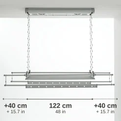 FOXYDRY Air 120 electrisch plafonddroogrek wandmontage - 122 X 57 X 30 cm