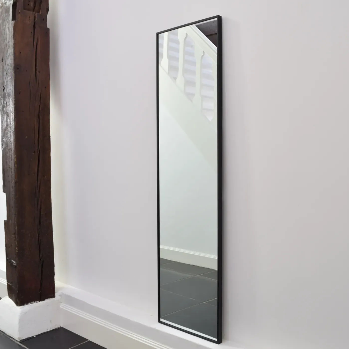 Fragix York Passpiegel - Zwart - Aluminium - 150x40