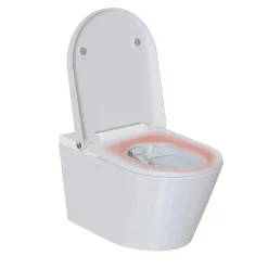 FugaFlow Pietra Douche Wc - Randloos - Fohn - Ladydouche - Glans Wit