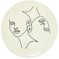 Furnilux Wanddecoratie - Abstract Clay 45x45 cm - Beige - Klein