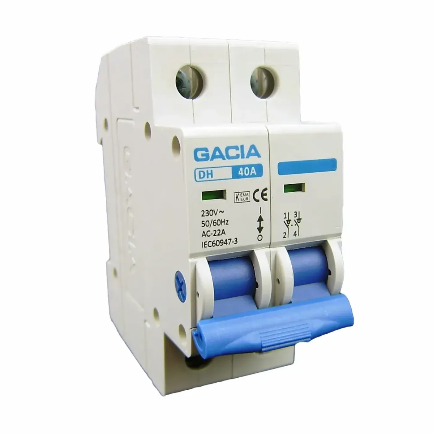 Gacia Hoofdschakelaar 40a 2p - Dh-240