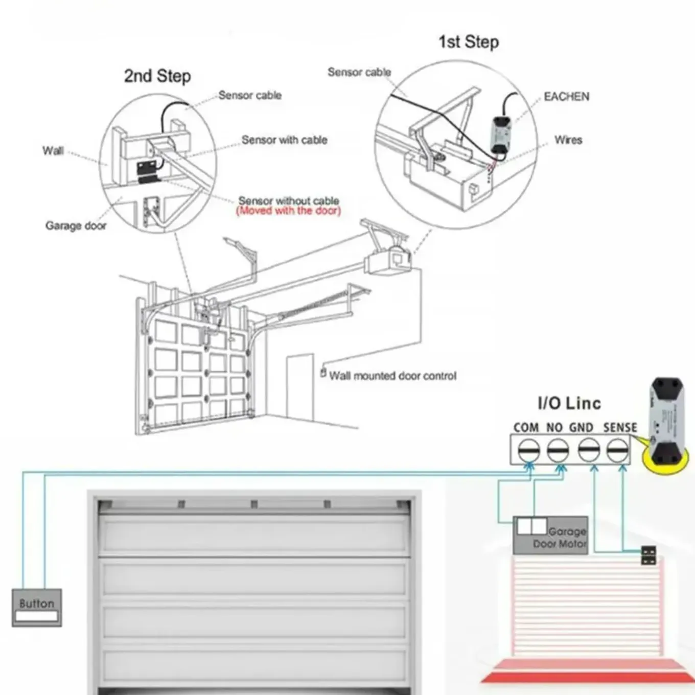 Garagedeur Opener Voor Bestaande Aandrijving Met Wifi Bediening En Spraakbesturing