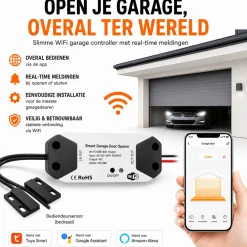 Garagedeur Opener Voor Bestaande Aandrijving Met Wifi Bediening En Spraakbesturing