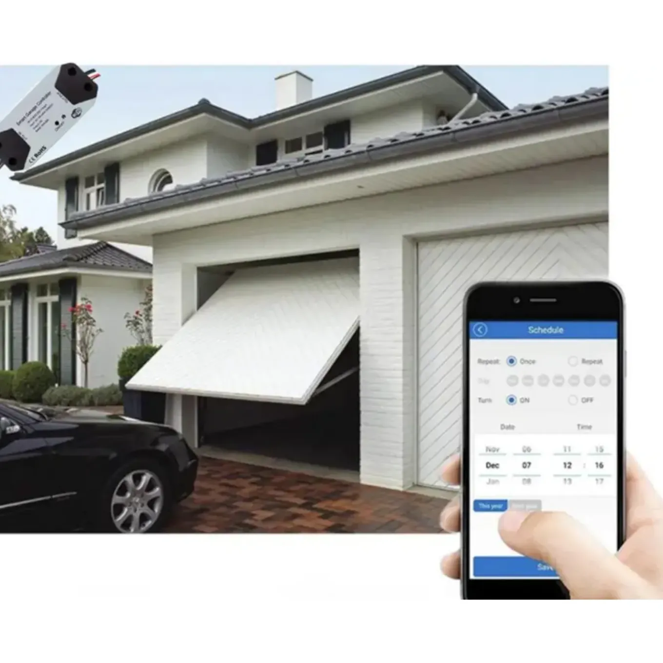 Garagedeur Opener Voor Bestaande Aandrijving Met Wifi Bediening En Spraakbesturing