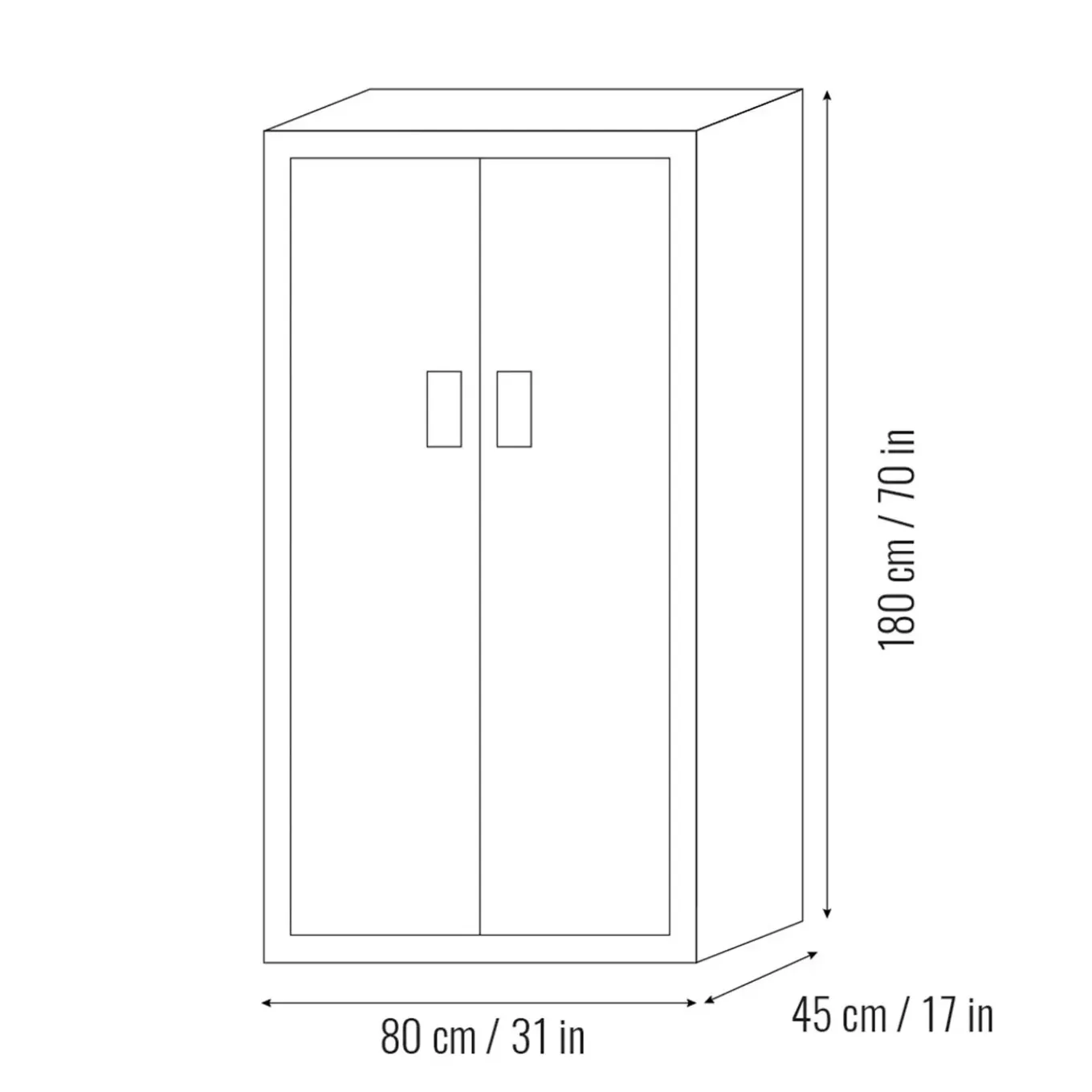 Garage Serie Ar Shelving Metalen Kast 180x80x45cm