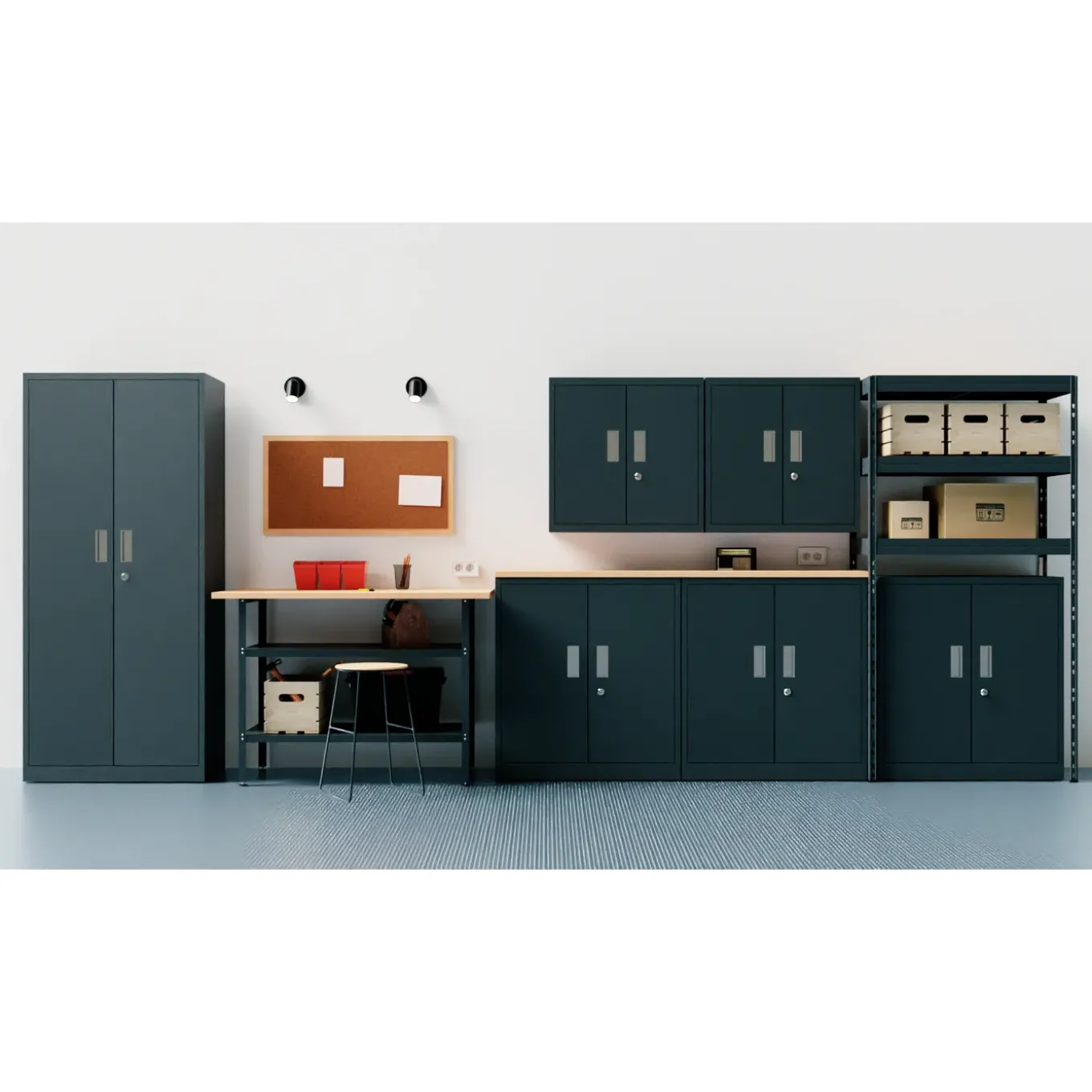 Garage Serie Ar Shelving Metalen Kast 180x80x45cm
