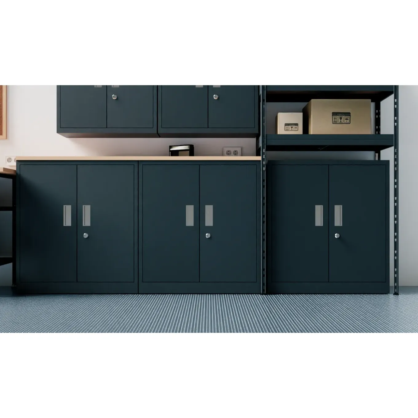 Garage Serie Ar Shelving Metalen Kast 180x80x45cm